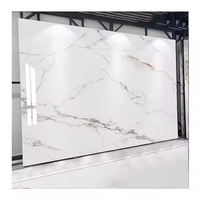 Feuille de marbre en PVC décorative moderne très brillante et imperméable aux UV Décoration murale intérieure Feuille de marbre UV