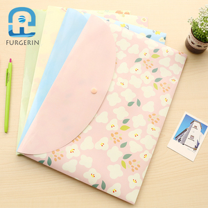 Sinh viên tập tin Túi <span class=keywords><strong>A4</strong></span> kiểm tra giấy tập tin túi tươi bị hỏng hoa trong suốt thư mục Snap dữ liệu túi văn phòng vật tư - Product Image 4