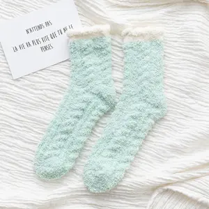 Groothandel Hoge Kwaliteit Sokken Winter Warm Comfortabele Vloer Sokken Koraal Fuzzy Sokken
