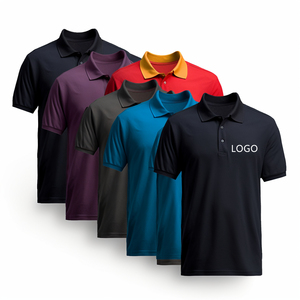 Polos avec logo personnalisé de haute qualité T-shirt personnalisé coupe ajustée avec motif T-shirts à manches courtes pour hommes - Product Image 1