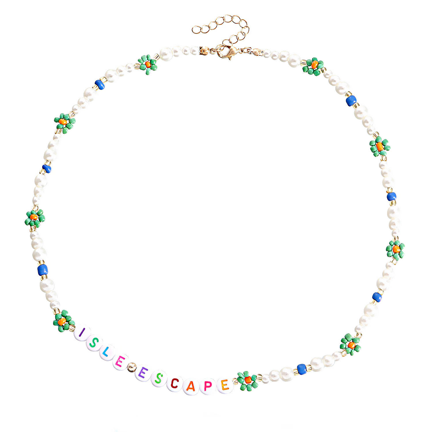 สุ่มสีตัวอักษรดอกไม้สีเขียว2ดอก