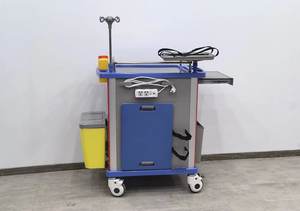 Medische Rode Noodwagen Multifunctionele Medische Kar Vijf Lade Defibrillatie-Instrument - Product Image 2