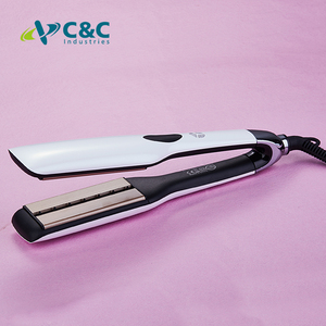 Lisseur et boucleur de cheveux professionnel 2 en 1 avec revêtement céramique, élément chauffant PTC, lisseur plat à chauffe rapide - Product Image 6