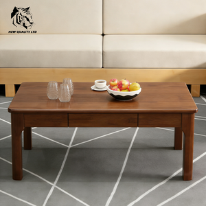 Mesa de Centro Moderna de Madera Maciza con 2 Cajones, Diseño Nuevo, Muebles para Sala de Estar, Fabricada en Fábrica, Bajo Costo, Personalizable, Gran Stock, Envío Inmediato - Product Image 6