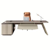 Bureau de direction moderne en bois extensible et écologique, mobilier commercial - Grande Vente
