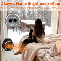 2023 meilleure vente 1800W bois de chauffage électrique cheminée led mini cheminée personnelle cheminée à flamme décorative