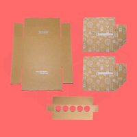 Boîte Bento Pliante Hexagonale Personnalisée pour Grillades Arabes, Anti-Graisse, pour Poulet BBQ Kabsa, Contenant Alimentaire Chaud à Emporter en Papier