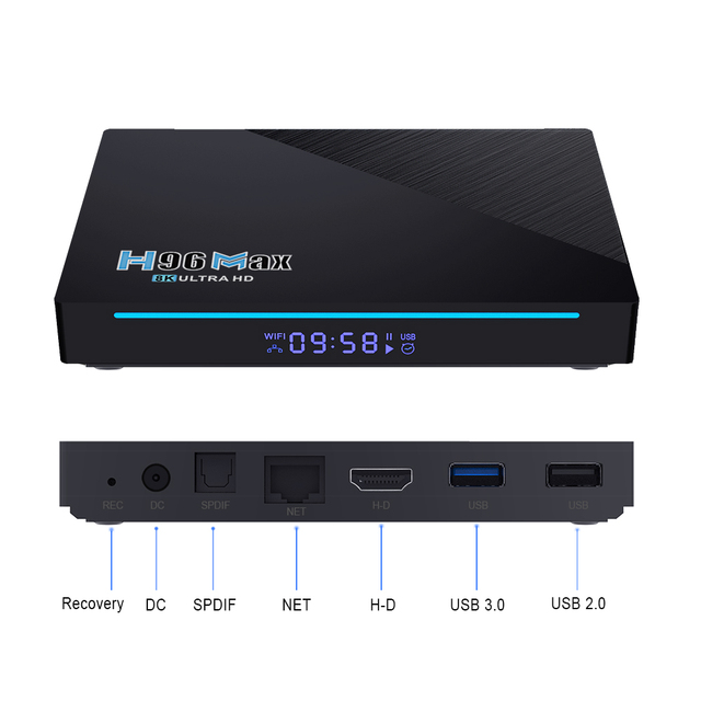 B2B Original Factory H96 Max Rk3566 Hot-selling OTT Tv Box Dual Wifi 2.4G 5G AV Play Games Smart Set Top Box