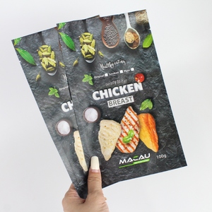 Custom Design Three Side Heat Seal Mylar Bag 100g <b>Chicken</b> Breast Mylar Bags Food Storage Smell Proof Bags - Product Image 5