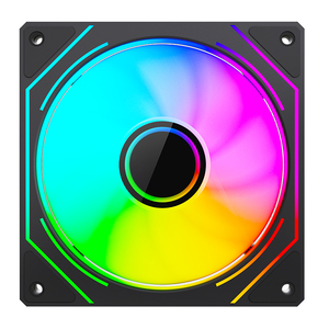 พัดลมระบายความร้อนเคสคอมพิวเตอร์ XINMAI 120 มม. ARGB PWM 4 พิน PWM 5V 3 พิน Addressable <span class=keywords><strong>RGB</strong></span>  พร้อมตลับลูกปืนไฮดรอลิก รับผลิตแบบ OEM ODM - Product Image 3
