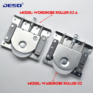 New bán đồ nội thất phụ kiện tủ quần áo tủ cửa trượt phần cứng con lăn bánh xe đôi theo dõi cửa trượt con lăn - Product Image 6