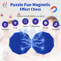 Jeu d'échecs éducatif classique Chengji, jeu de société, activités interactives parent-enfant, jeu d'échecs magnétique avec des pierres