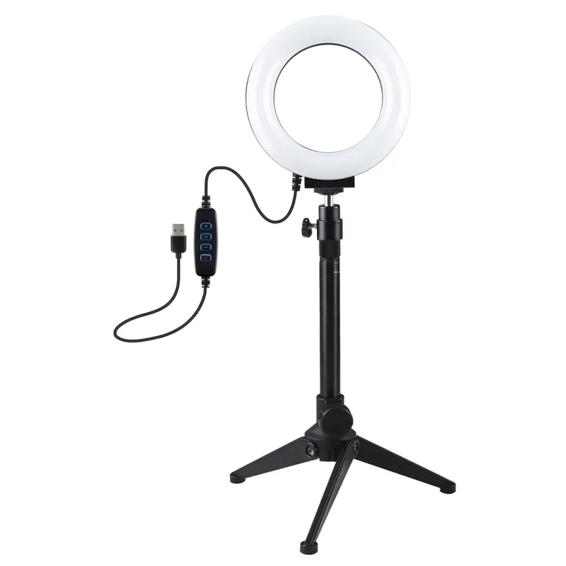 OEM godox 4.7 인치 12cm USB 3 모드 Dimmable LED 링 라이트 삼각대