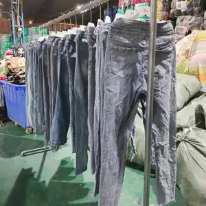 wholesale used clothes bales bulk second-hand mixed Second hand women's jeans ladies jeans pants for sale