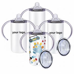 Vaso Térmico Personalizable Clásico de Acero Inoxidable de 12oz con Aislamiento al Vacío para Bebés y Niños, Uso en Exteriores, con Asa y Tapa Antiderrames para Sublimación - Product Image 2