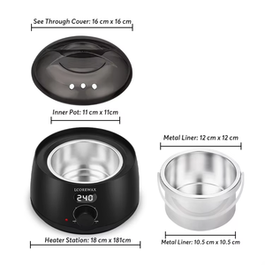 เครื่องกำจัดขนแบบแว็กซ์ 500 มล. จากโรงงาน OEM พร้อมปลั๊ก US AU EU เครื่องอุ่นแว็กซ์ไฟฟ้าสำหรับร้านเสริมสวยและใช้ในบ้าน - Product Image 5