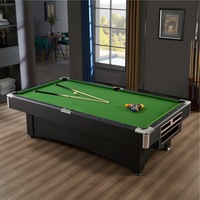 Table de billard multifonctionnelle 3-en-1 avec retour automatique de balles, pour usage domestique, norme américaine, billard commercial, usage intérieur, purement de qualité