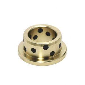 Rodamientos Bimetálicos con Brida de Latón AlSn20Cu con Ranuras para Aceite para una Mejor Retención de Aceite Autolubricantes - Product Image 1