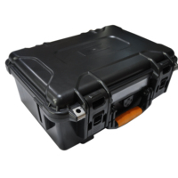 Mallette de transport rigide en ABS avec mousse pré-découpée, indice de protection IP65, couleur noire, personnalisable avec support OEM