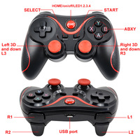 Manette de jeu sans fil ergonomique X3 à moulage privé pour téléphones Android, modèle V8 - Stimule le jeu de tir Battlefield et le jeu de rôle Chicken Eating King