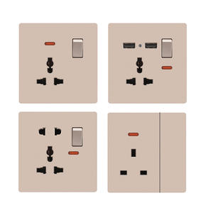 Prise de courant standard britannique Hong Kong Macao spéciale à une ouverture 10A 3 prises AC multifonction cinq trous USB (prise de type C) - Product Image 5