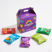 Boîtes d'emballage en sachet debout comestibles pour bonbons lyophilisés, fleurs, biscuits, gommes, résistantes aux enfants, impression en héliogravure résistante à l'humidité