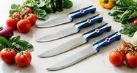 Couteau de Chef en Acier Inoxydable – Vente en Gros, Style Moderne, Manche Vintage, Tranchant, Pratique pour la Cuisine Domestique