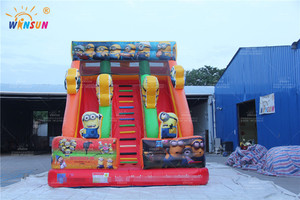 WINSUN - <span class=keywords><strong>Castillo</strong></span> Inflable con Tobogán de Dibujos Animados, <span class=keywords><strong>Castillo</strong></span> <span class=keywords><strong>Hinchable</strong></span> Comercial de PVC para Niños, para Fiestas al Aire Libre, Festivales y Alquiler - Product Image 2