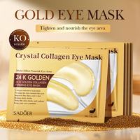Masque pour les yeux OEM SADOER au collagène doré, resserre, élimine les cernes, reconstitue l'eau, hydrate