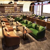 Canapés de karaoké et de bar sur mesure, idéaux pour les cafés commerciaux, les tables et chaises de bar murales et les ensembles de tables et chaises de bar de petite taille sont disponibles.