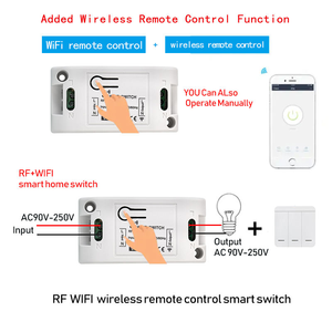 Interruptor Inteligente Wifi Tuya de 16A, 2 Vías, Temporizador Inalámbrico, Automatización Inteligente, Compatible con Alexa y <span class=keywords><strong>Google</strong></span> Home, Red NFC, 10A Máx., Mini - Product Image 3