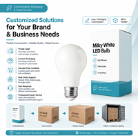 Ampoule LED en verre A23 E26/E27 à haute efficacité 15W 4100K blanc doux Ra90 dimmable 15000 heures pour usage résidentiel