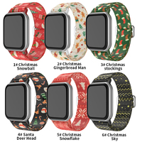 Correa de nailon Tschick para regalos de Navidad para Apple Watch Ultra 49mm Series 10 46mm 42mm Serie 8 7 6 5 4 3 SE 40 41 44 45mm pulsera
