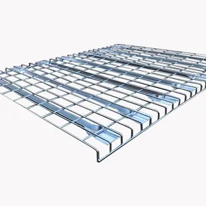 Hot sale customized warehouse storage galvanized steel welded wire mesh decking for cargo storage pallet racks