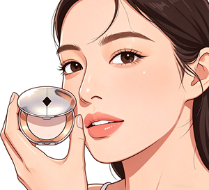 Polvo compacto de marca de lujo, pequeño, plateado, polvo fijador, polvo hidratante, control de grasa de larga duración, maquillaje de retoque. - Product Image 4