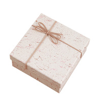 Boîte cadeau vide, sac cadeau, emballage haut de gamme, carton gris spécial, souvenirs, nœud élégant, couvercle et base festifs