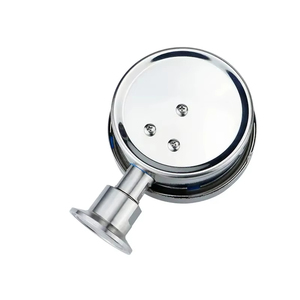 Dễ dàng cài đặt Bảng điều khiển 0-230 PSI màng loại mặt bích đo áp suất dưới gắn điện liên hệ đo áp suất - Product Image 3