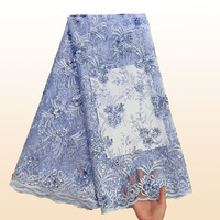 2025 haute qualité français luxe Net paillettes dentelle tissu africain maille broderie perles dentelle pour femmes mariage mariée tricoté