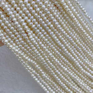 Toptan 2-3mm küçük tohum inci boncuk küçük doğal tatlı su incileri - Product Image 1