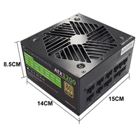 Alimentation PC T.F.SKYWINDINTL 1200W 80 PLUS Gold PCI-E 5.1 entièrement modulaire avec PFC actif pour jeux, en stock