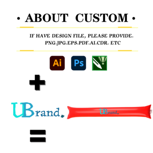 <b>Inflatable</b> Thunder Sticks Noise Makers for Sports Events Cheer Rally PE Bang Clappers Balloon Fan Supporters Promotional Game - Product Image 2