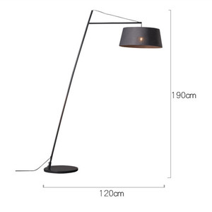 <strong>Large</strong> Long Arm Fabric <strong>Shade</strong> Modern <strong>Floor</strong> Light <strong>Lamp</strong> <strong>for</strong> Living Room - Product Image 6
