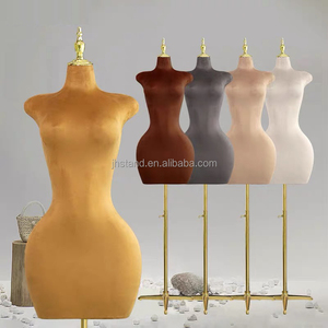 Mannequin de femme à mi-corps, courbes, taille fine, hanches larges, poitrine généreuse, forme de robe, en mousse, à agrafer, pour la vente en gros en Afrique et aux États-Unis - Product Image 1