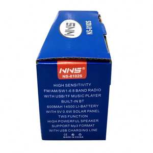 Prix de gros d'usine Nns Ns-8103S Portable 8 bandes 5V 0.6W solaire polyvalent Sistema <span class=keywords><strong>Com</strong></span> <span class=keywords><strong>Radio</strong></span> <span class=keywords><strong>Fm</strong></span> - Product Image 5