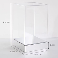 Boîte de rangement moderne multicouche transparente en acrylique rectangulaire anti-poussière Yongshenghua, personnalisable