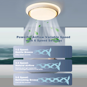 <span class=keywords><strong>2025</strong></span> mô hình mới không cánh quạt trần ánh sáng Trần cao đèn chùm dẫn ánh sáng Trần với điều khiển từ xa cho ngôi nhà - Product Image 4