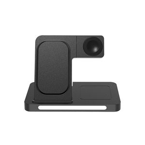 Cargador Inalámbrico Magnético Portátil 3 en 1 Plegable, Estación de Carga Rápida de 15W con Luz Nocturna para iPhone, Reloj y Auriculares - Product Image 4