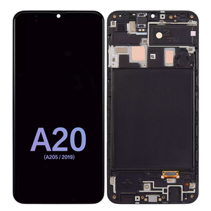 หน้าจอ OLED ขนาด 6.4 นิ้ว สำหรับ Samsung A20 จอ LCD พร้อมทัชสกรีนและกรอบประกอบ รุ่น SM-A205GN SM-A205YN SM-A205S อะไหล่เปลี่ยน - Product Image 1