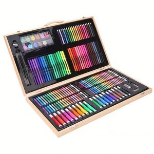 Paquete de 150 colores profesional portátil escuela artista arte dibujo lápiz pintura conjunto para niños - Product Image 1