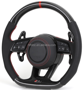 พวงมาลัยหนังแบบเจาะรูครึ่งวง รุ่น Custom <span class=keywords><strong>S</strong></span> <span class=keywords><strong>Line</strong></span> สำหรับ Audi A3 8V A4 A5 A6 A7 B7 B8 B8.5 S3 S4 S5 B9 C7 รวมถึง A8 R8 <span class=keywords><strong>Q3</strong></span> - Product Image 2
